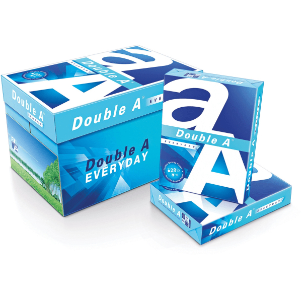 Double A Everyday Copy Paper White Multipurpose 20 lb. Bond 8.5x14 in. 5000 Sheets Carton